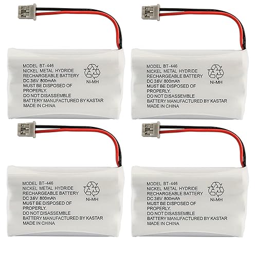 Kastar 4-Pack Battery Ni-MH 3.6V 800mAh Replacement for Uniden TRU9488-3 TRU9565 TRU9565-2 TRU9585 TRU9585-2 TRU9585-3 TRU9585-3AWX TRU9585-4