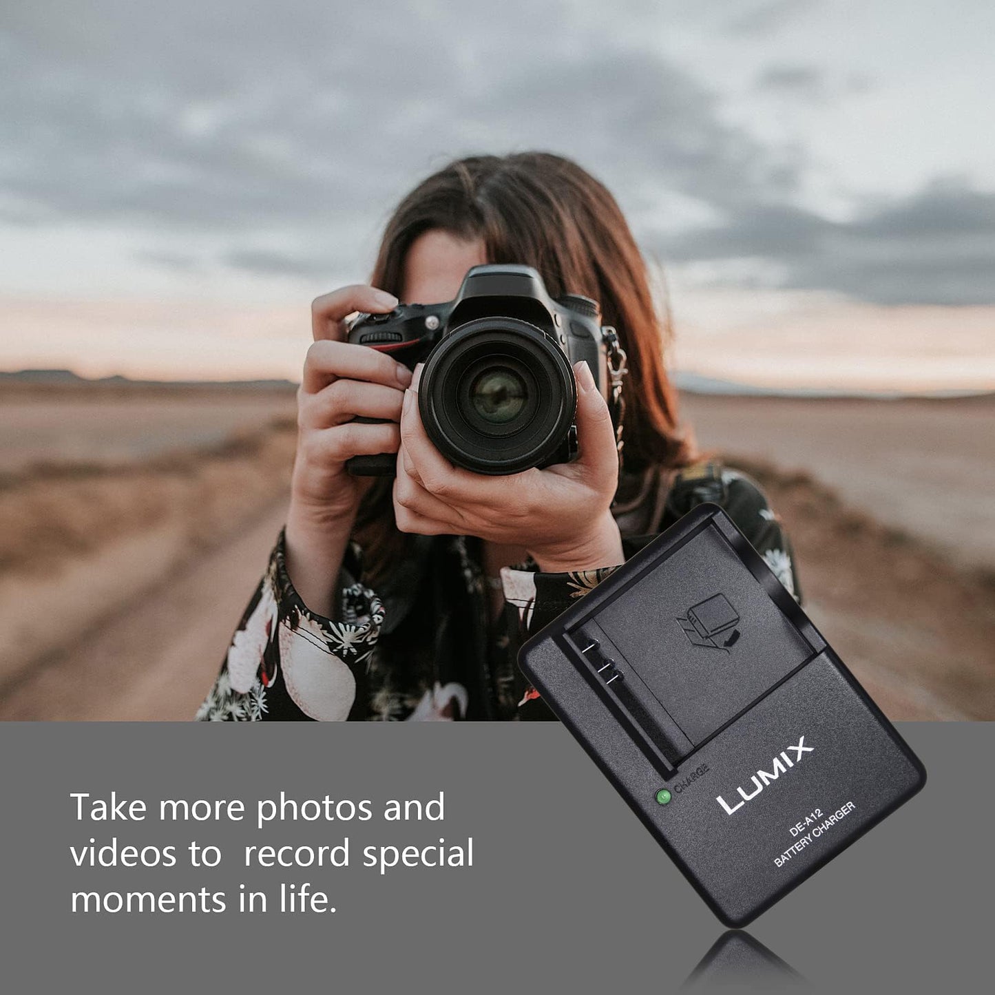 De-A12B Digital Camera Battery Charger for Panasoni Camera LUMIX CGA-S005E CGA-S005 DMW-BCC12 CGA-S005GK DC122 for DMC- FX3 FX8 FX9 FX10 FX12 LX1 LX2