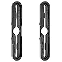 Mic+Tight 2 Pack The Police Mic Clip Tactical Portable Radio Mic Clip for Uniforms or Bullet-Proof Vest Carriers | Black