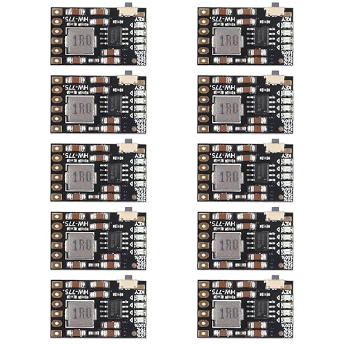 AEDIKO 10pcs 2A 5V Charge Discharge Integrated Module 3.7V 4.2V for 18650 Lithium Battery Charging Boost Mobile Power Protection PCB Board