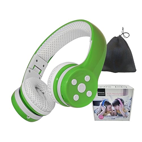 YUSONIC Toddler Headphones Wireless, Bluetooth Kid Headphones for Boys Girls,5 Button Easy use with Sharing Port, Built in Mic for Laptop Phones…