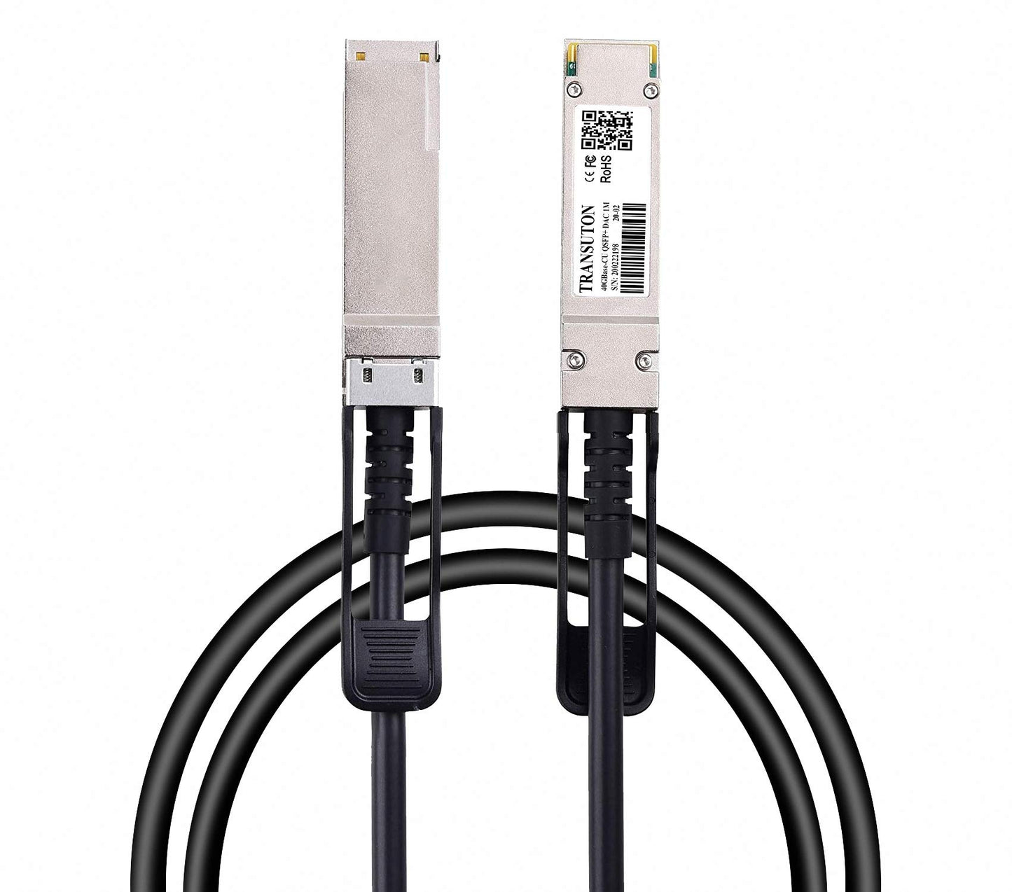 Chuangsuton 40G QSFP+ DAC Passive Cable - 40GBASE-CR4 Passive Direct Attach Copper Twinax QSFP+ Cable for Arista CAB-Q-Q-1M Compatible, 40GBe Ethernet