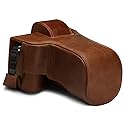 Megagear Ever Ready Genuine Leather Camera Case Compatible With Nikon Z50 (50-250MM) - Brown