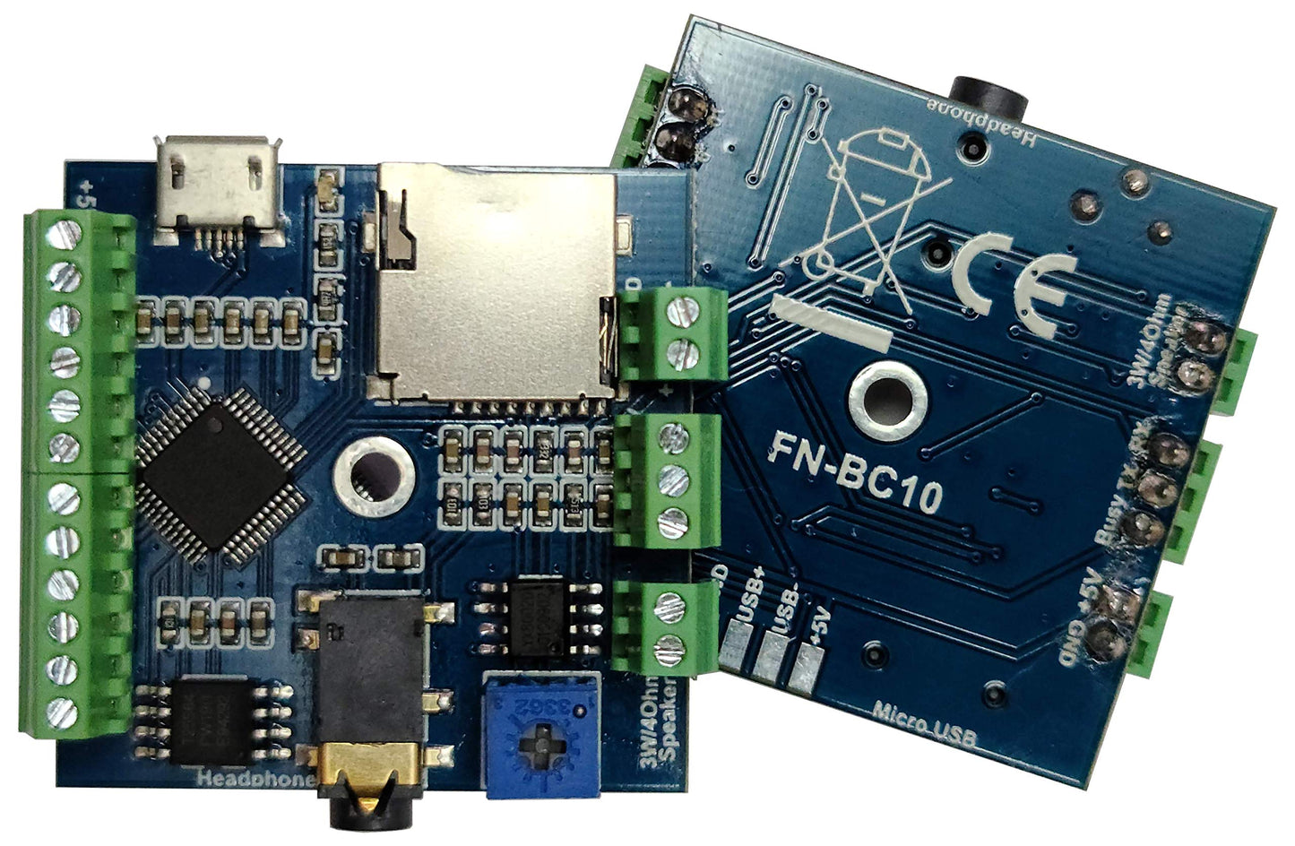 10 Buttons Triggered MP3 Player Board with 3W Amplifier and Terminal Block (v2)