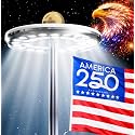 Deneve Deluxe Solar Powered Flagpole Light - Dusk to Dawn 12+ Hours, 26 LED, 1300 Lumen Outdoor Lighting for American Flag, Waterproof, Garden Decor