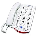 Clarity Amplified Telephone with Talk Back Numbers (White Buttons) - 76557.101
