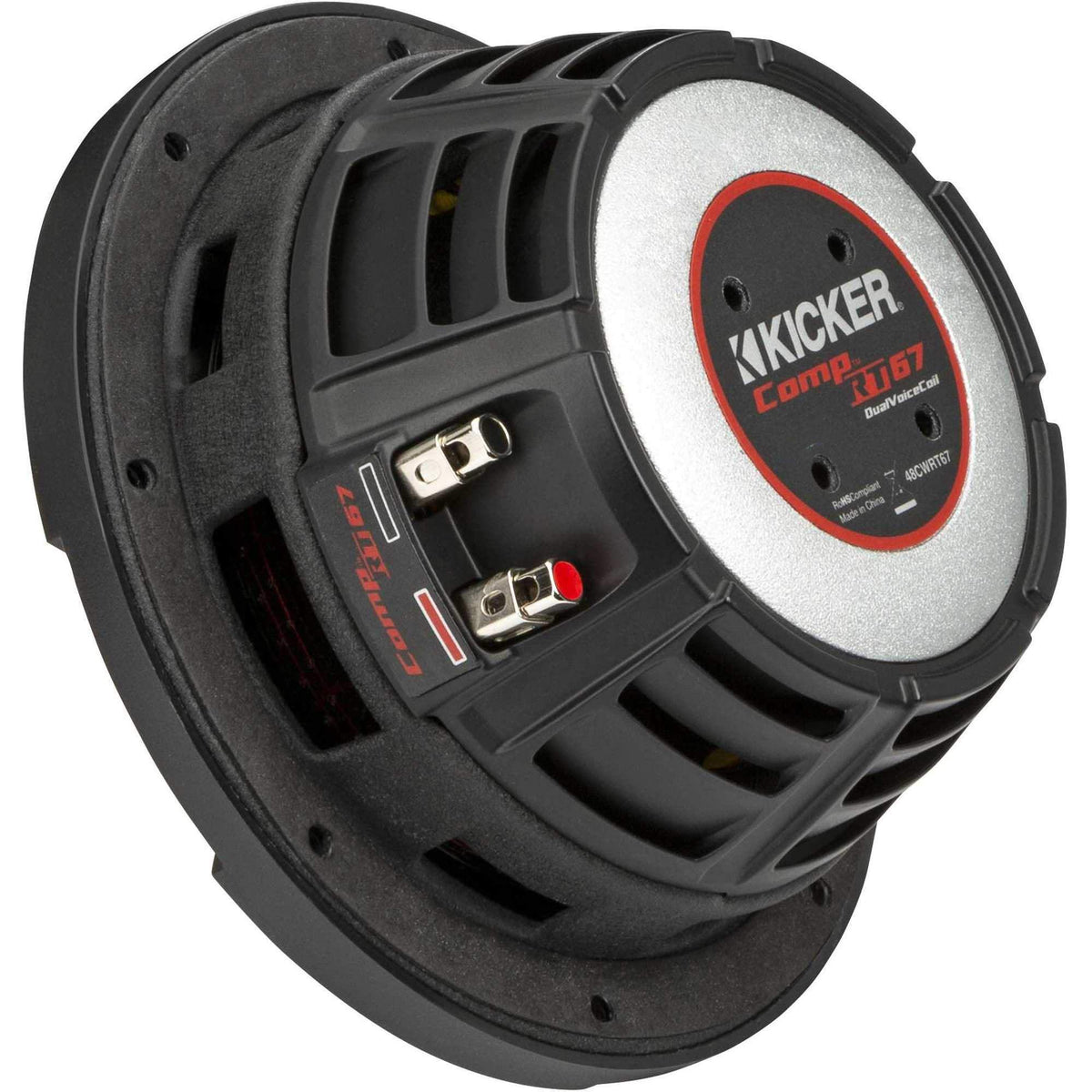 KICKER 48CWRT674 CompRT 6.75" Subwoofer, DVC, 4-ohm