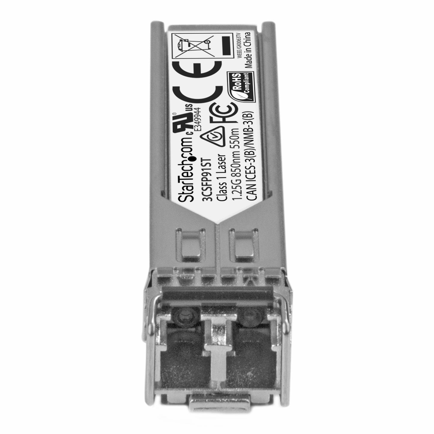 StarTech.com HPE 3CSFP91 Compatible SFP Module - 1000BASE-SX - 1GbE Multi Mode (MMF) Fiber Optic Transceiver - 1GE Gigabit Ethernet SFP - LC 550m