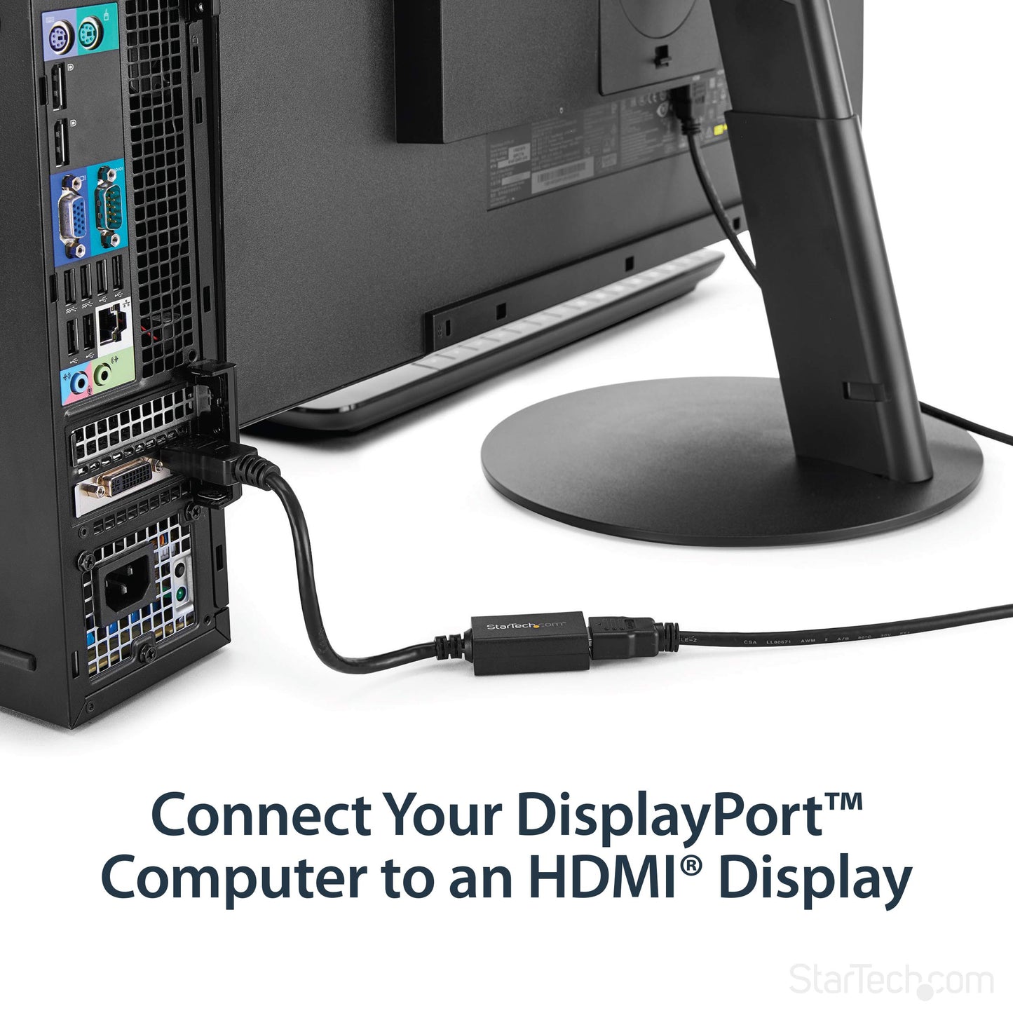 StarTech.com DP2HDMI2 DisplayPort to HDMI Video Adapter Converter