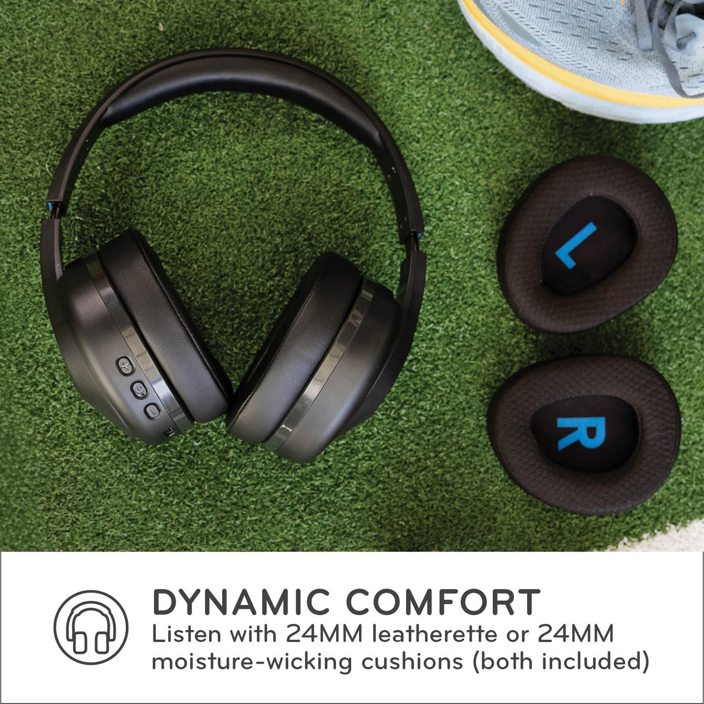 ThinkWrite Technologies TWT Audio REVO Wireless Headphones TW340 BT Black
