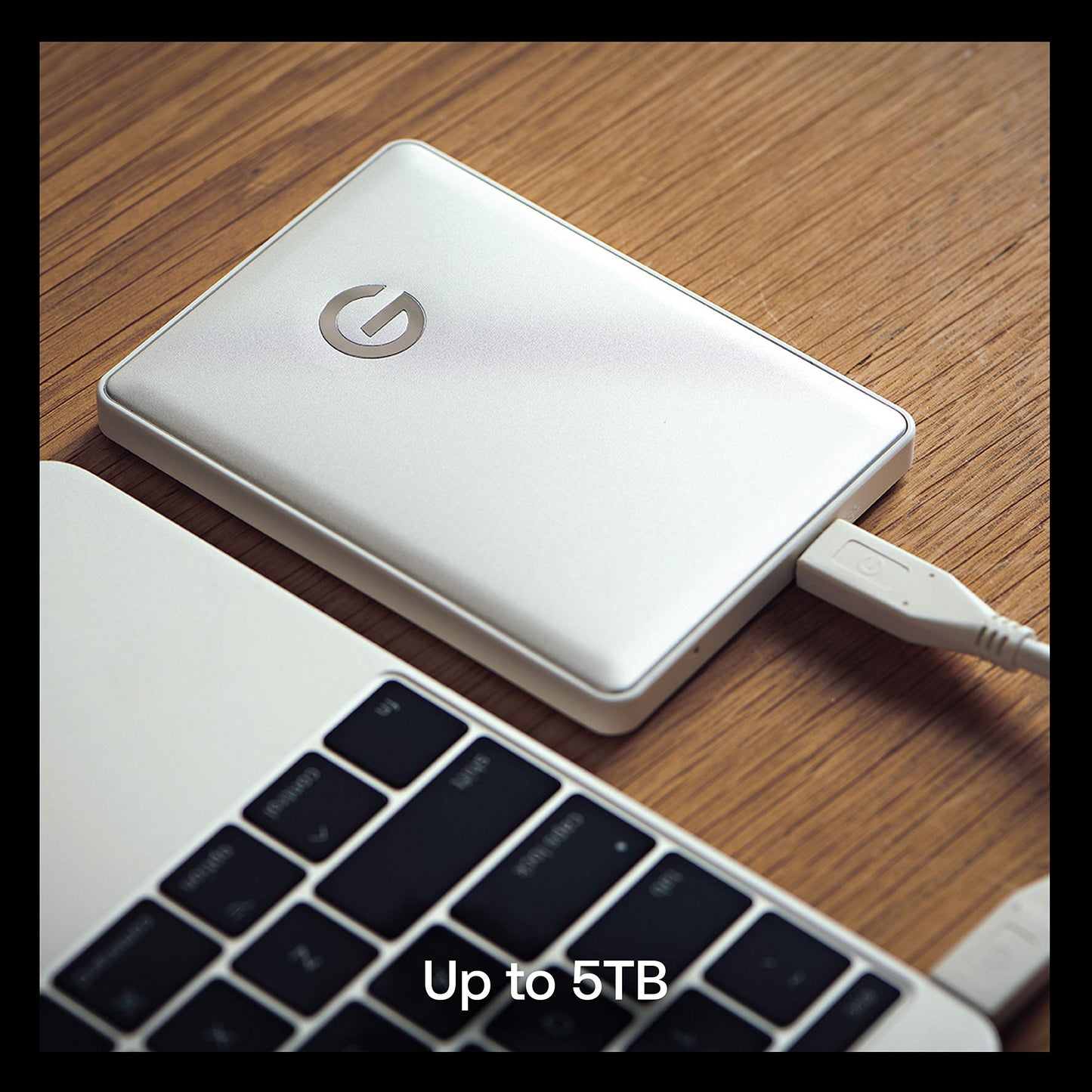 G-Technology 1TB G-DRIVE mobile USB-C Portable External Hard Drive, Silver - 0G04876-1