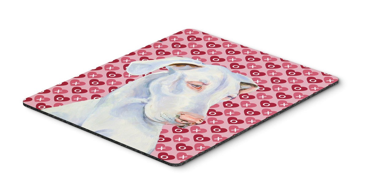 Caroline's Treasures LH9131MP Great Dane Hearts Love and Valentine's Day Portrait Mouse Pad, Hot Pad or Trivet for Home Office Gaming Working