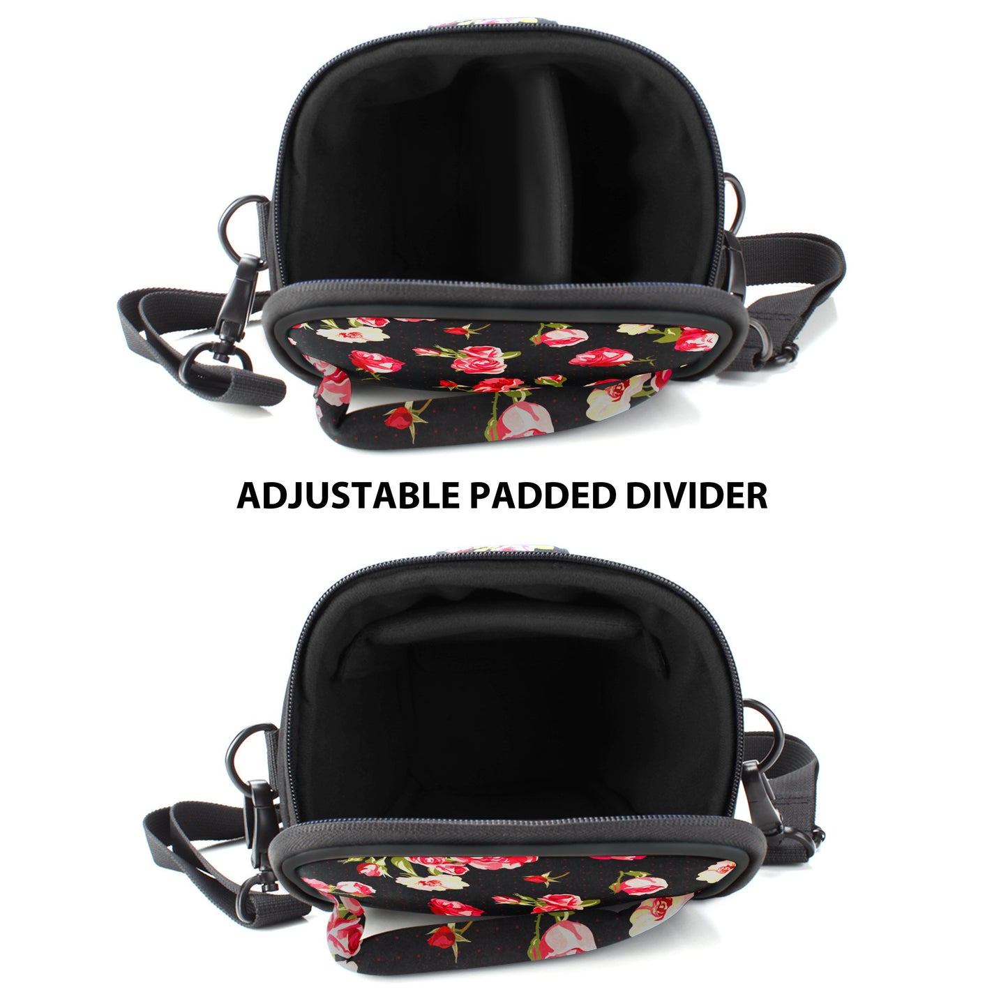 USA Gear DSLR Camera Case for Men and Women with Top Loading Accessibility, Adjustable Shoulder, Small Camera Sling Bag, Travel Padded Handle - Camera