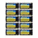 Panasonic CR123A Lithium 3V Photo Lithium Batteries, 0.67" Dia x 1.36" H (17.0 mm x 34.5 mm) (Pack of 10)