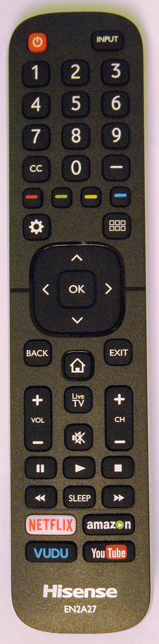 EN2A27 NEW HISENSE OEM HDTV REMOTE CONTROL PN: 179430