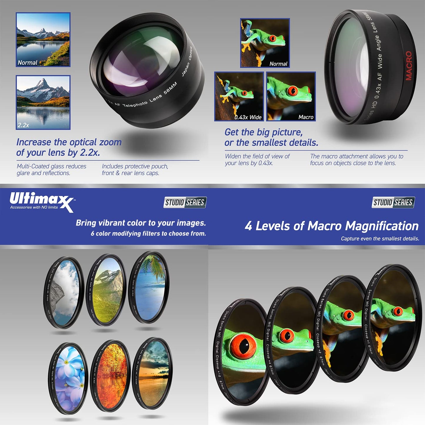 Ultimaxx 67MM Accessory Kit for Canon EOS Rebel T7i, T6i, T6s, SL2, SL3, 77D, 750D, 760D, 800D, 200D, 8000D, KISS X8i, and More; Includes: LP-E17