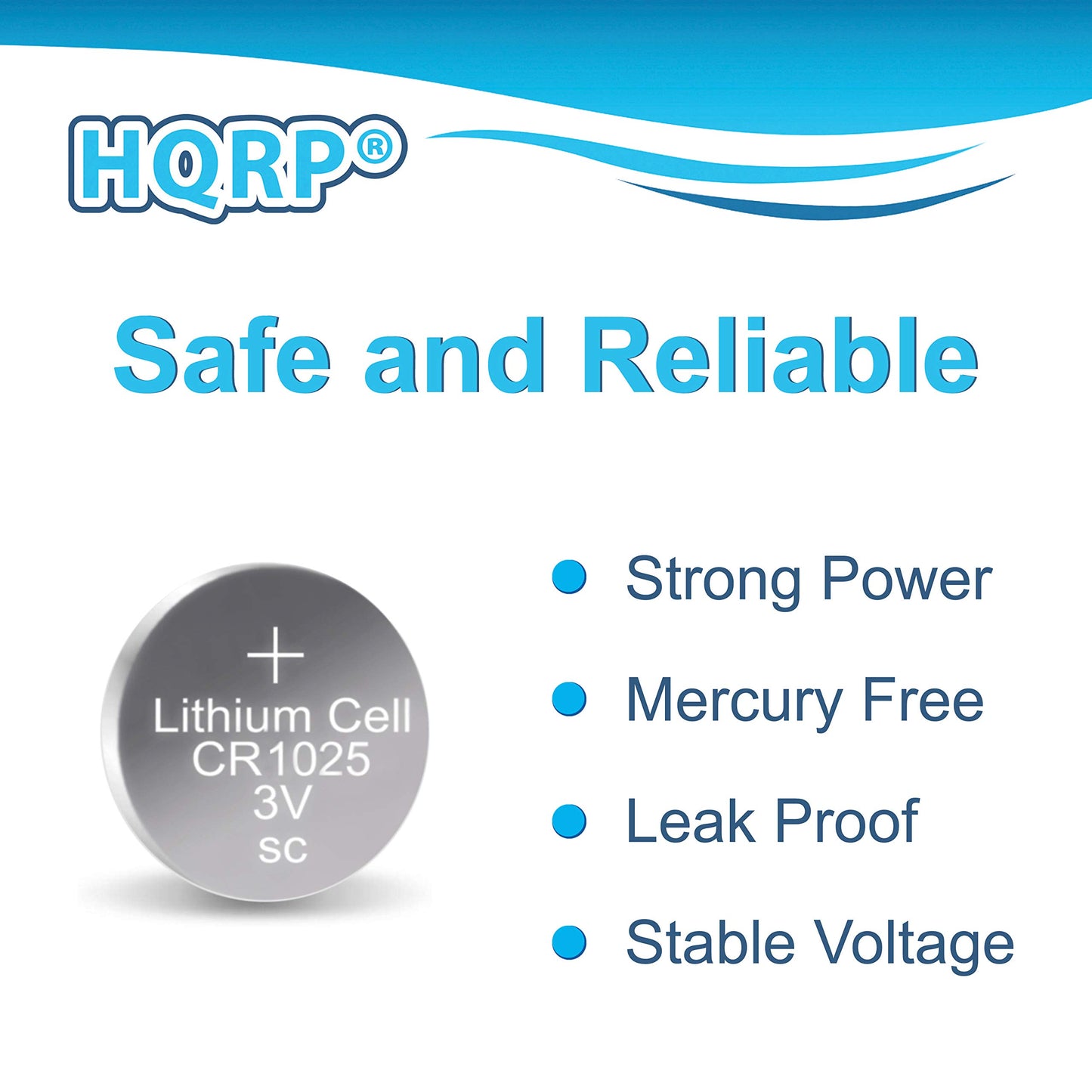 HQRP 10-Pack CR1025 3-Volt Lithium Cell Battery CR1O25 BR1025 DL1025 1025 5033LC KL1025