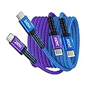 240W Samsung Charger Cable Super Fast USBC Charging Cord, 6FT 2Pack USB C to USB C Cable Android Phone Charger Cord for Samsung Galaxy A17 A16 A36 S25
