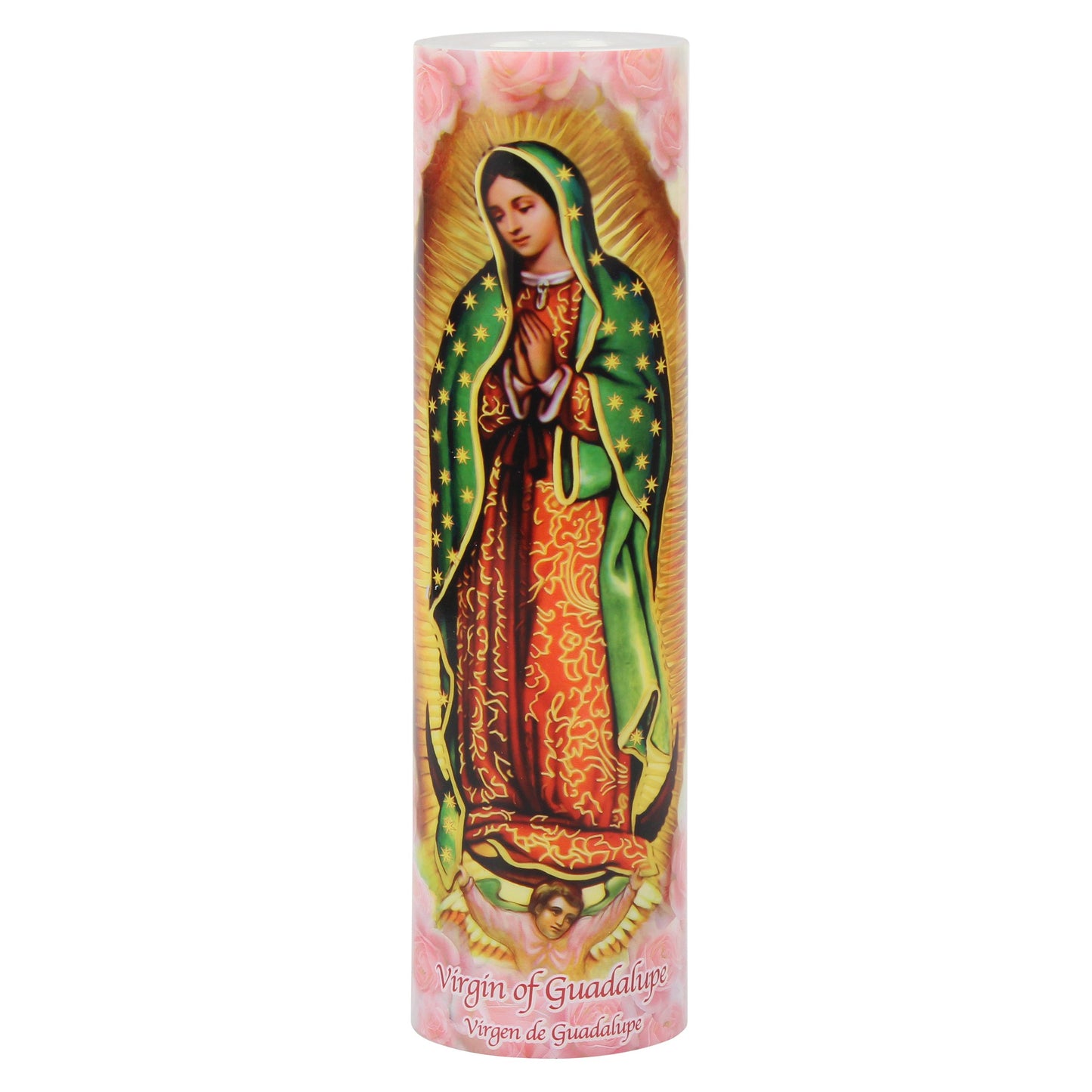 THE SAINTS COLLECTION Our Lady of Guadalupe, LED Flameless Devotional Prayer Candle