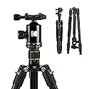 Kodak Photo Gear 63” Tripod & Monopod with 360° Ball Head | Premium Professional 2-in-1 Aluminum Camera Stand with Bluetooth Remote Control