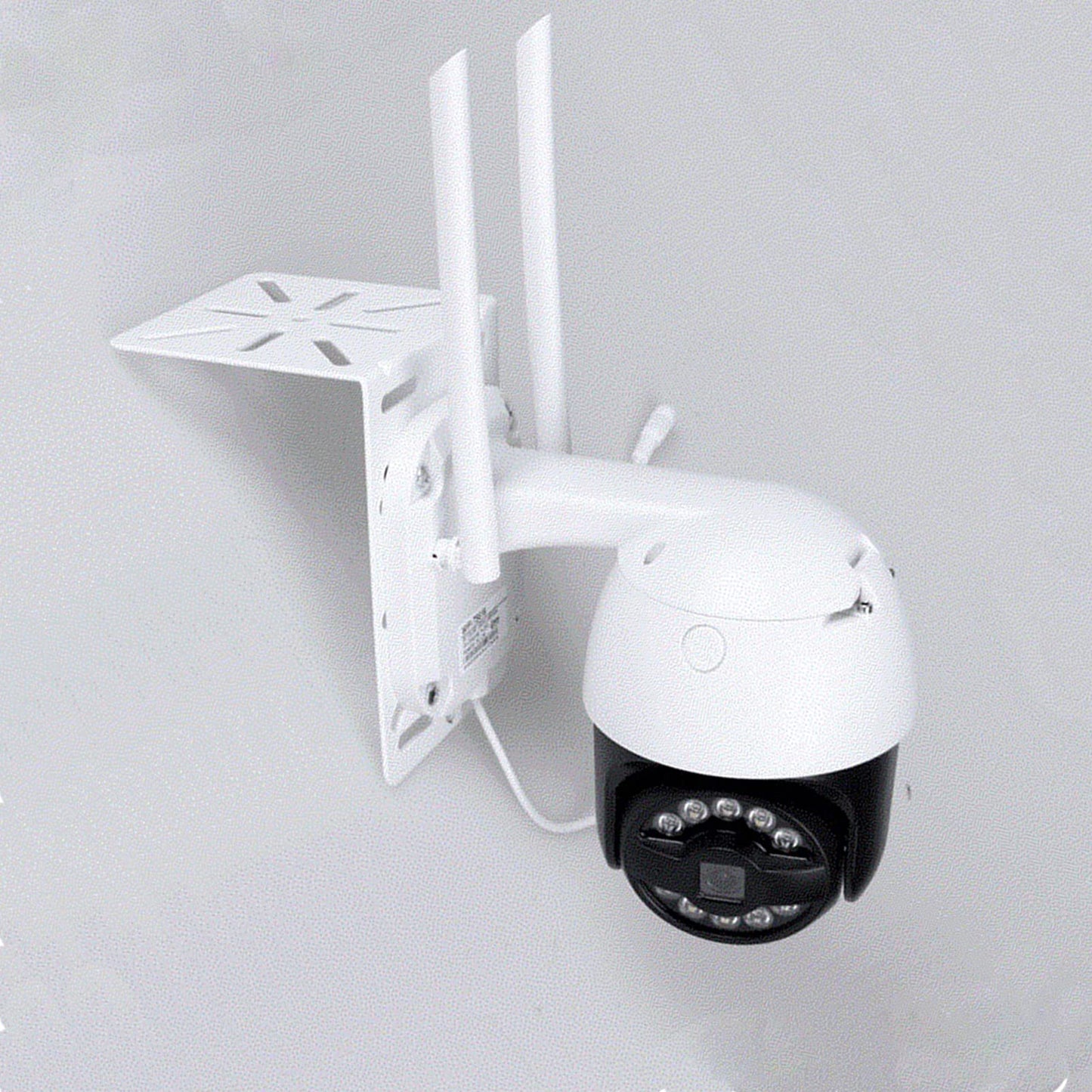 WiTi L-Shape Wall and Ceiling Mount Bracket for CCTV Camera IP Cameras, PTZ Dome Camera Holder Solid Metal Universal Holes Pattern, Suitable