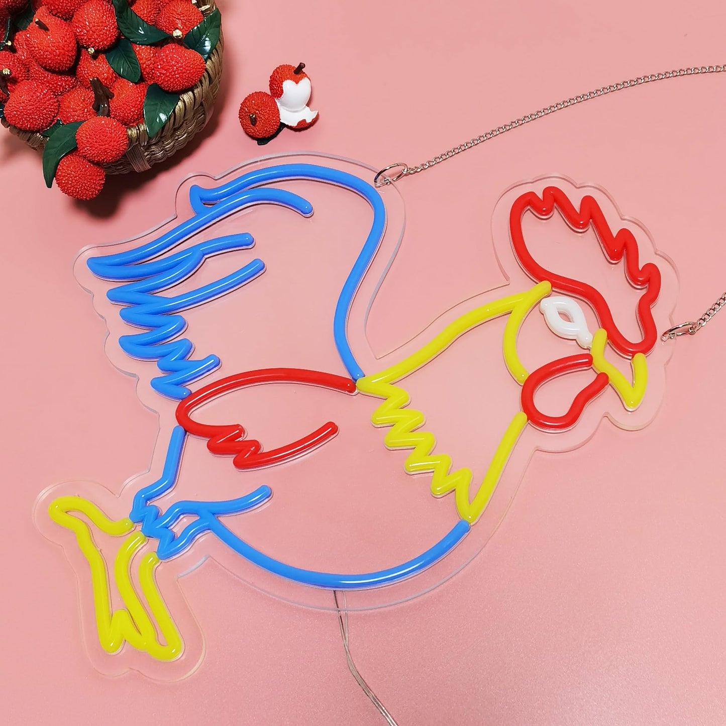Novelty Cock Neon Sign Art Wall Lights for Business Beer Bar Club Bedroom Windows Glass Hotel Pub Cafe Wedding Birthday Party Gifts