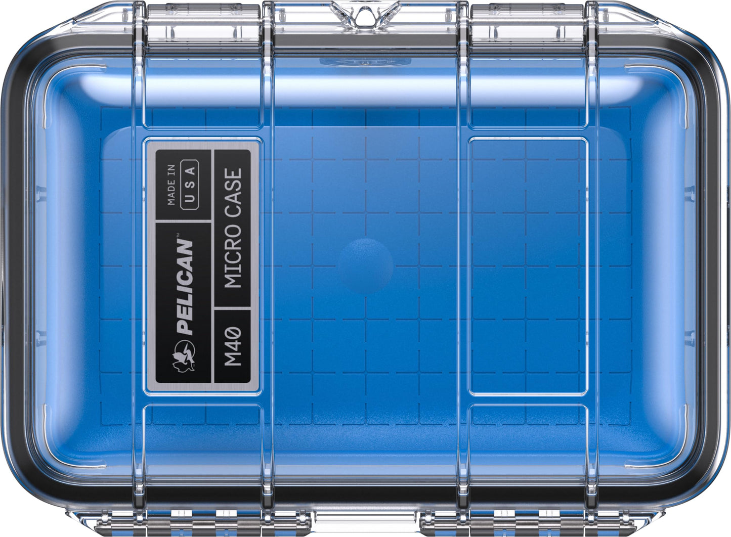 Pelican M40 Micro Case (Blue/Clear)