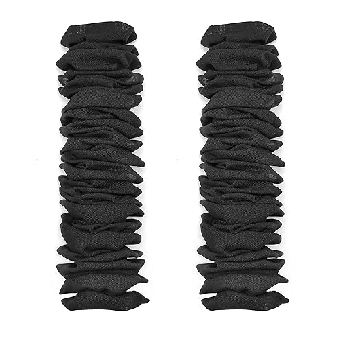 ECUDIS 2 Packs Chandelier Chain Cover Cord Cover 6 Feet, Great for Lamps, Light Fixtures, and Desks, Cable Management, Black