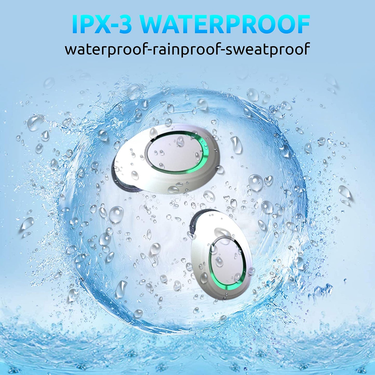 VOLT PLUS TECH Wireless V5.3 PRO Earbuds Compatible with Apple Samsung HP DELL Google Intel Nuc IPX3 Bluetooth Touch Waterproof/Sweatproof/Noise…