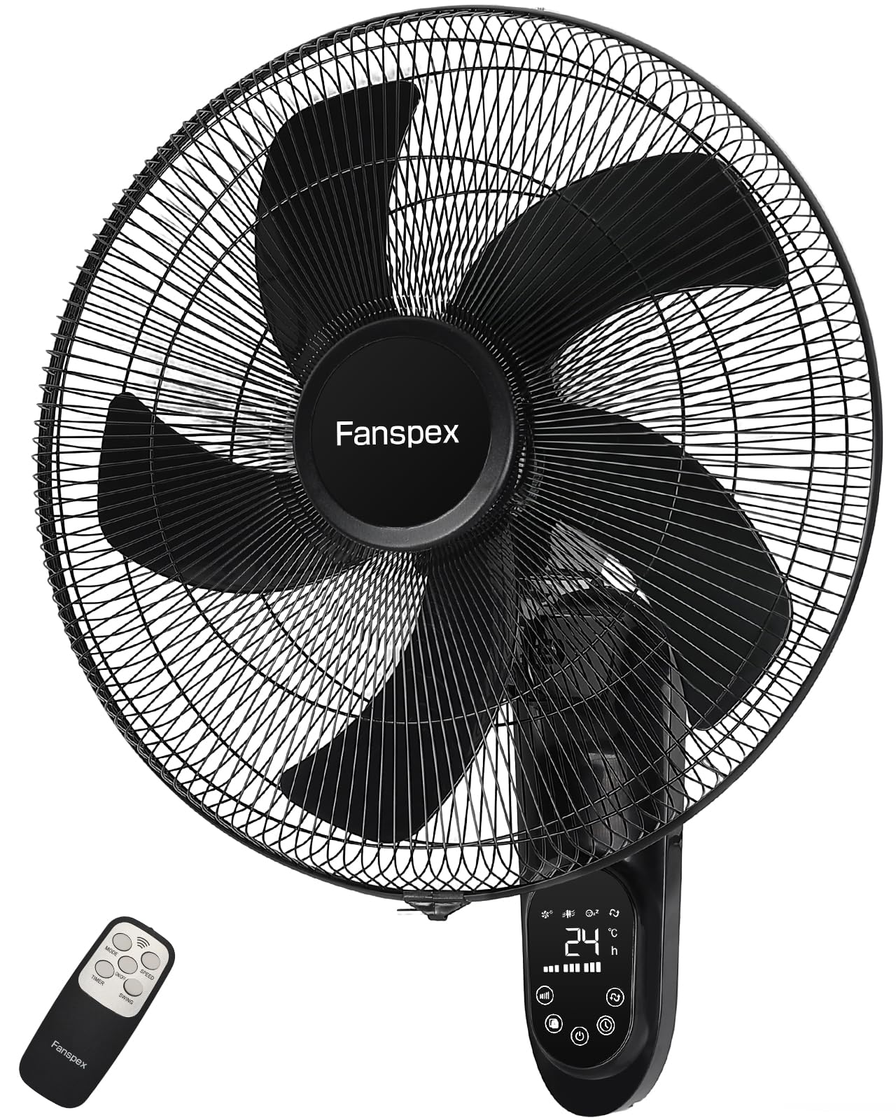 Fanspex 18" Wall Mounted Fan for Home Garage Workshop Greenhouse