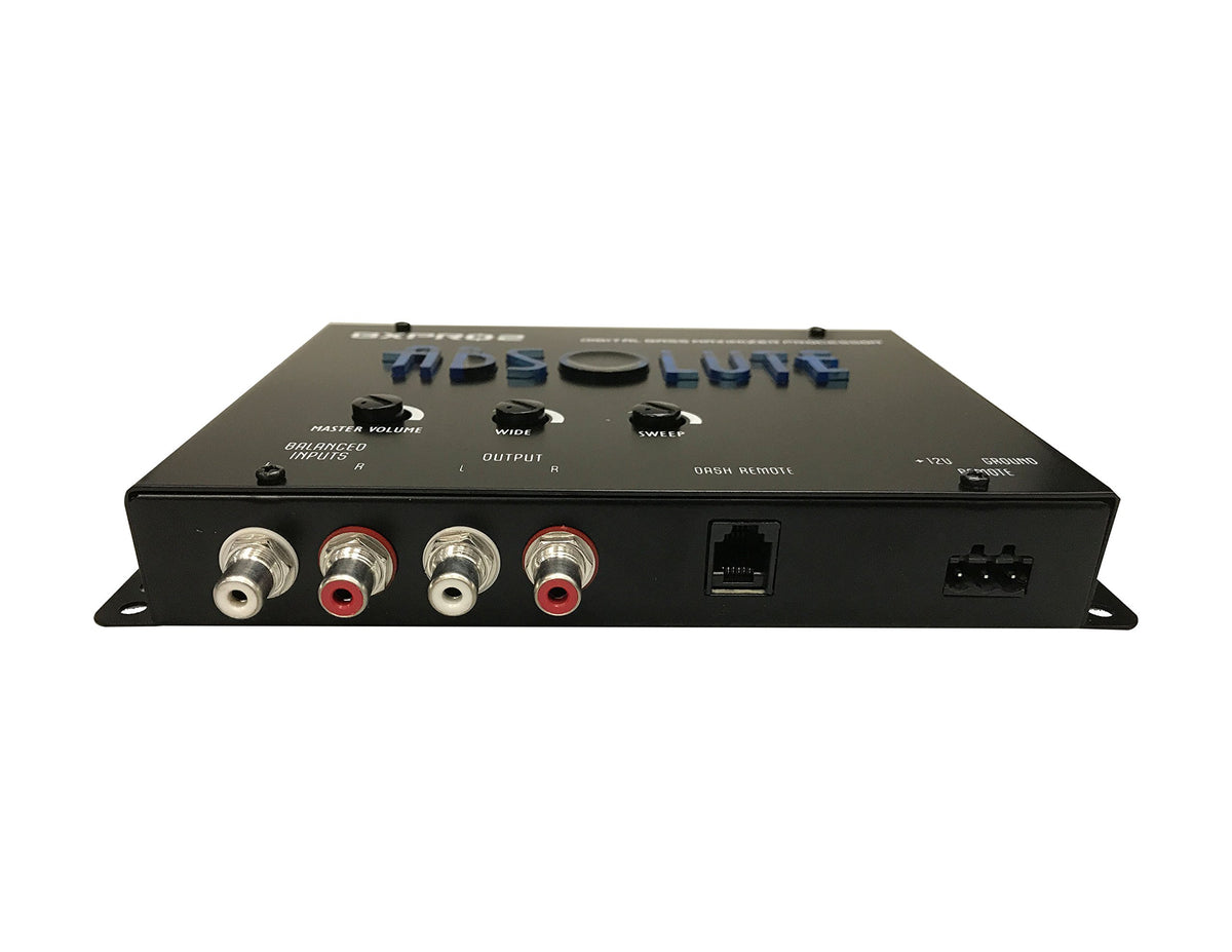 Absolute BXPRO2 Digital Bass Maximizer Processor with Dash Mount Remote