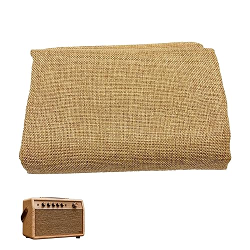XFJYMXDM 19.7x57.5 Inch Linen Speaker Grill Cloth, Speaker Fabric Protective Dustproof Mesh Cloth, Stereo Grill Filter Fabric Mesh for Repair