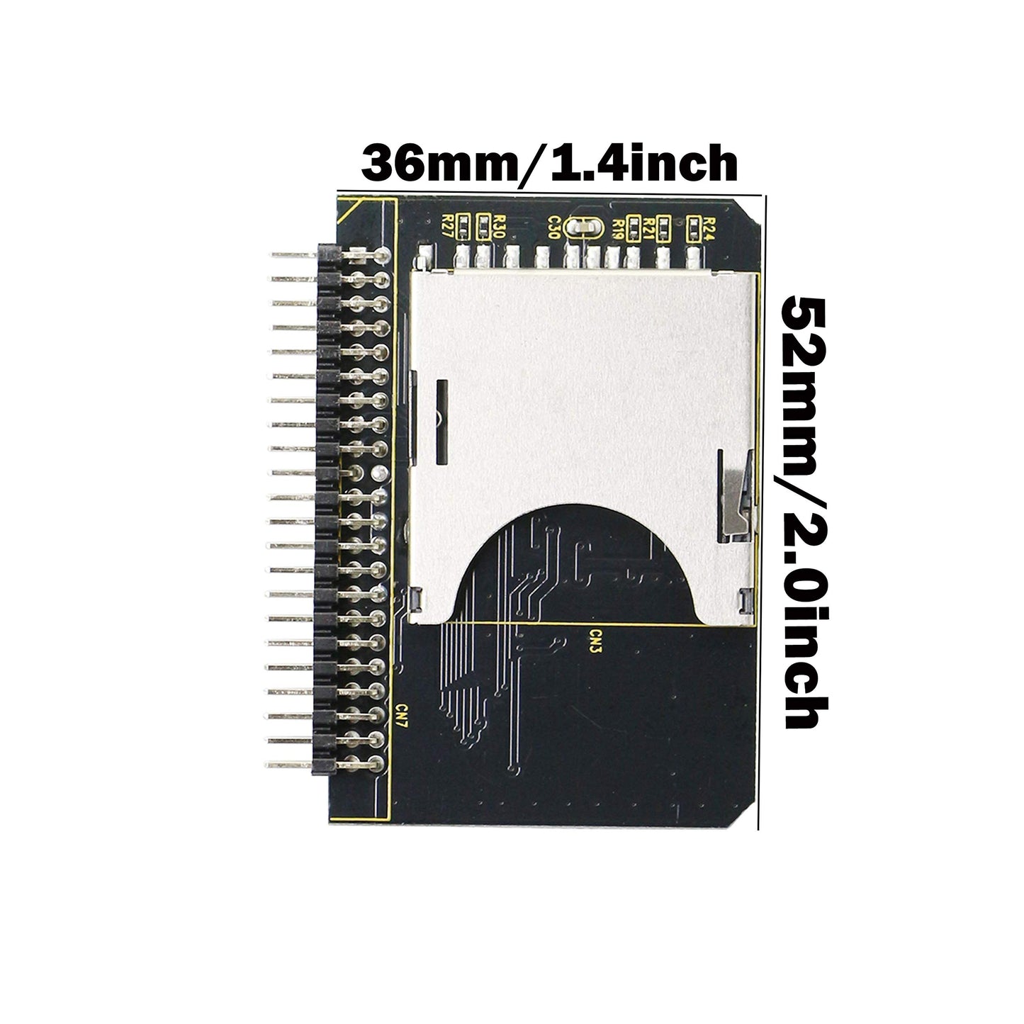 GINTOOYUN SD Card to 2.5 Inch IDE Adapter?SD SDHC SDXC MMC Memory Card to IDE 2.5" 44 Pin Male Adapter Converter