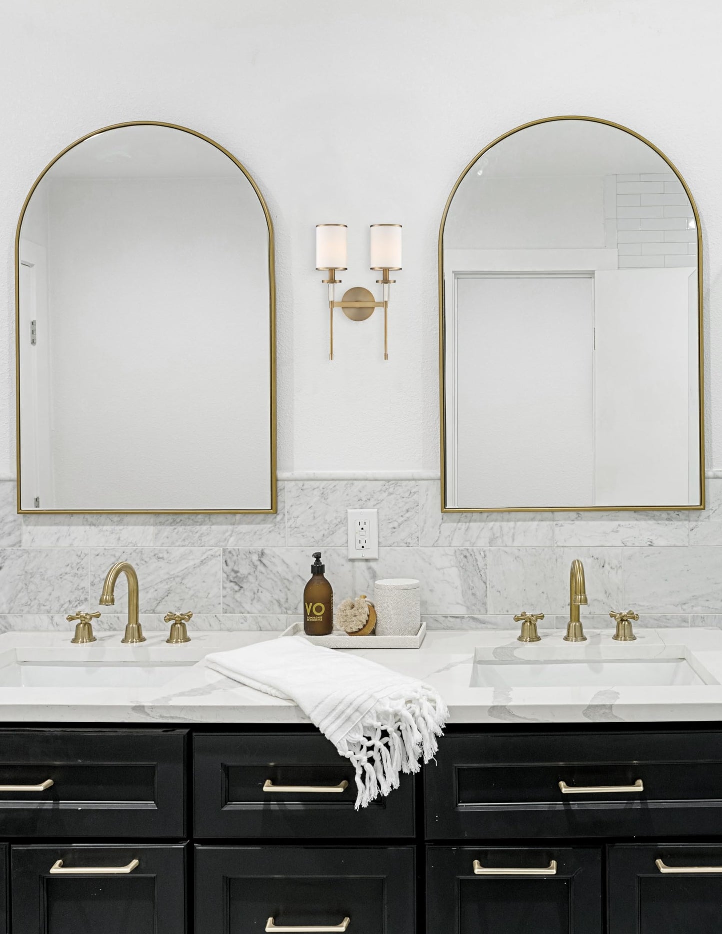Crystorama Hatfield 2 Light Vibrant Gold Sconce