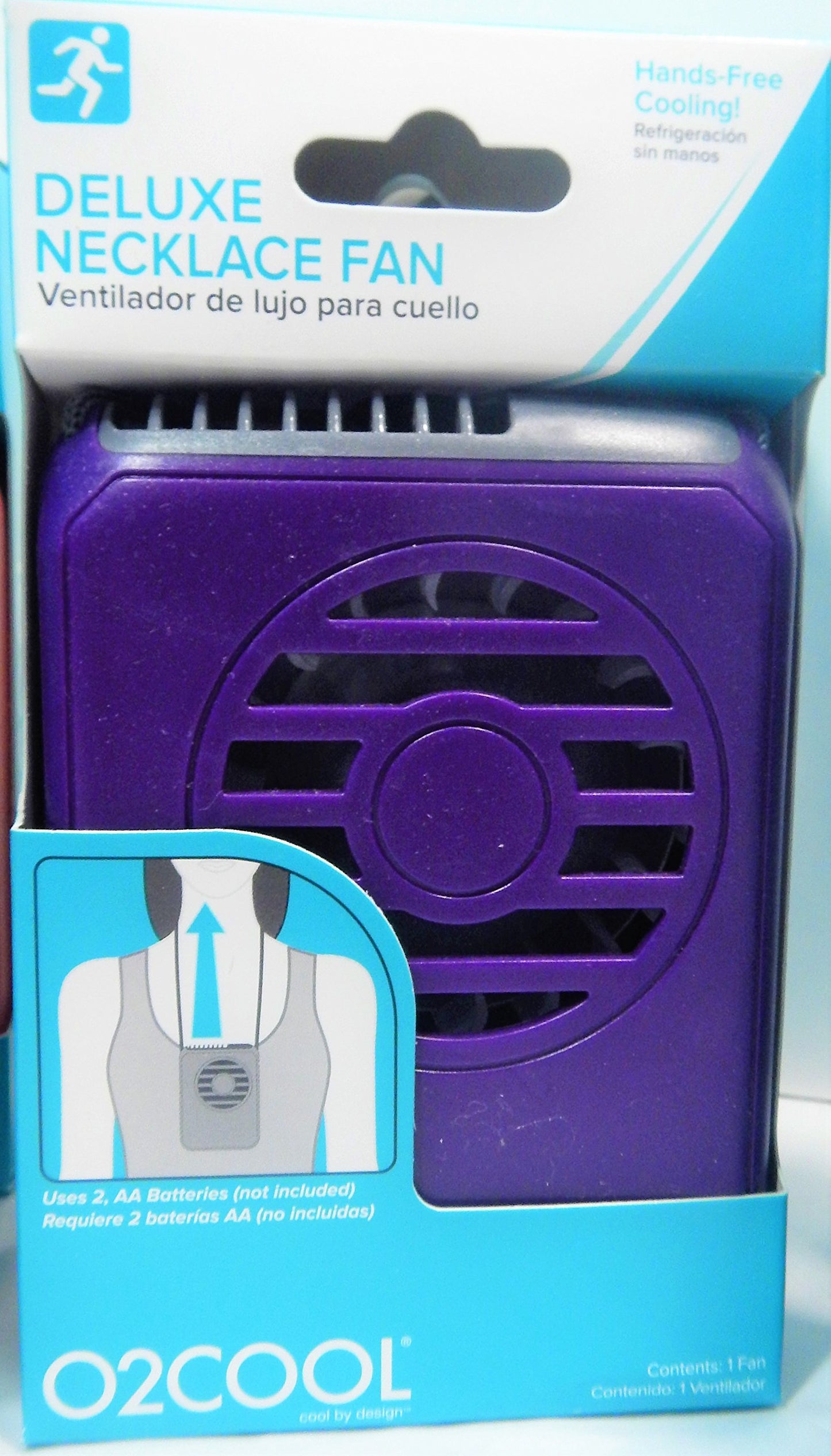 O2COOL Deluxe Portable Personal Battery Operated Necklace Fans (12 Pack)
