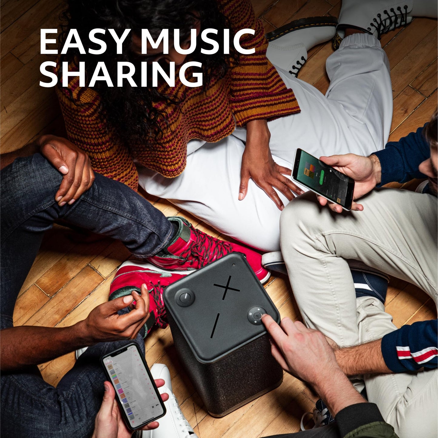 Ultimate Ears HYPERBOOM Portable Bluetooth Speakers, Loud Party Speaker, Big Bass, Water Resistant IPX4, 150 Ft Range, USB-C - Black