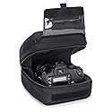 USA Gear Hard Shell Zoom Lens & DSLR Camera Case with Molded EVA Protection, Quick Access Opening and Padded Interior - Compatible with Nikon, Canon