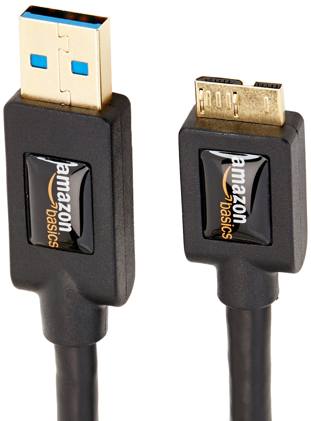 Amazon Basics USB 3.0 Cable, Type USB-A Male to Micro USB, 6 feet (1.8 Meters), Black