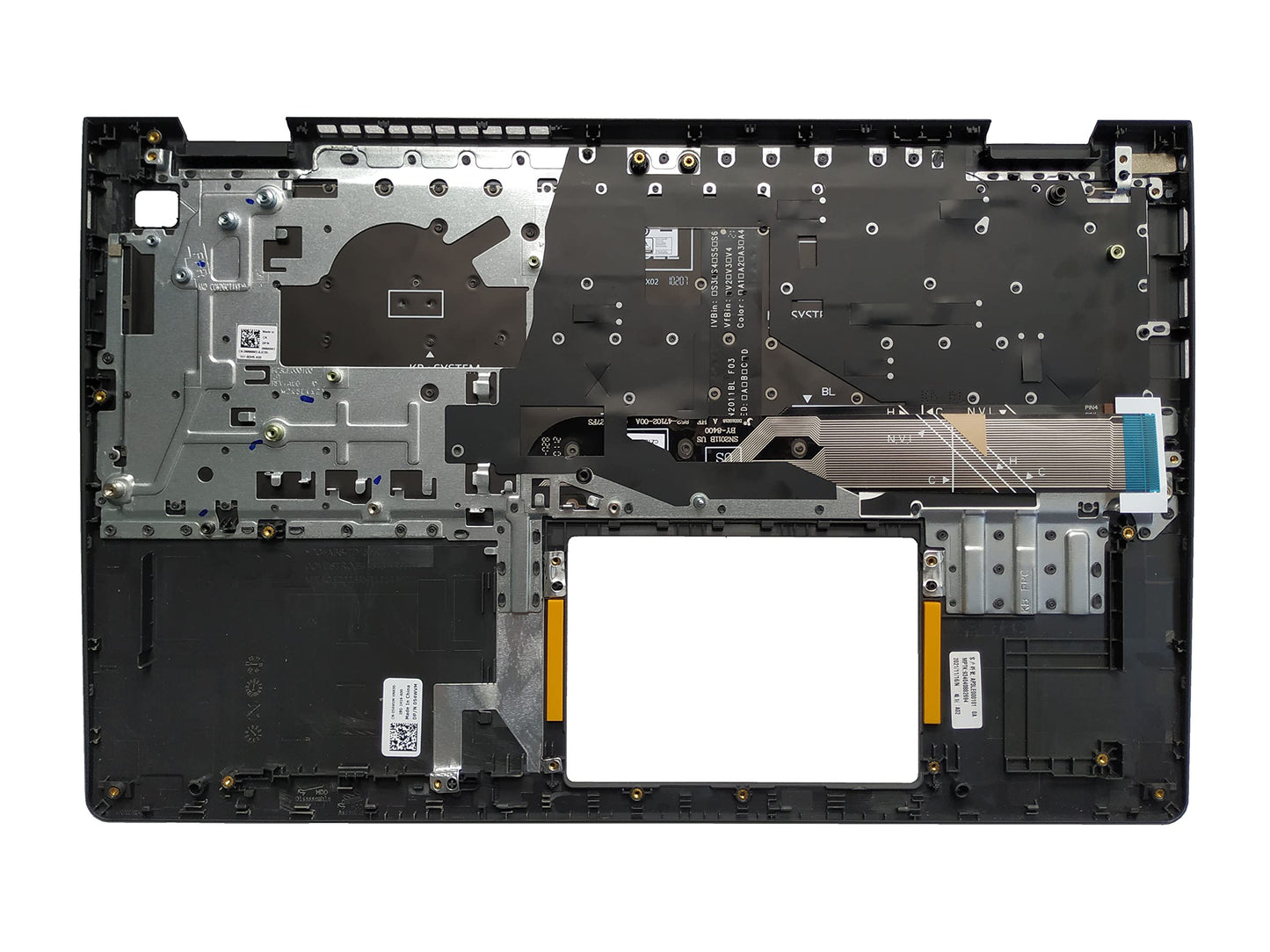 Laptop Replacement Keyboard Compatible for Dell Inspiron 15 3510 3511 3515 3520 3525 09CJN3 054WVM US Layout with Palmrest Upper Cover Case Shell (No