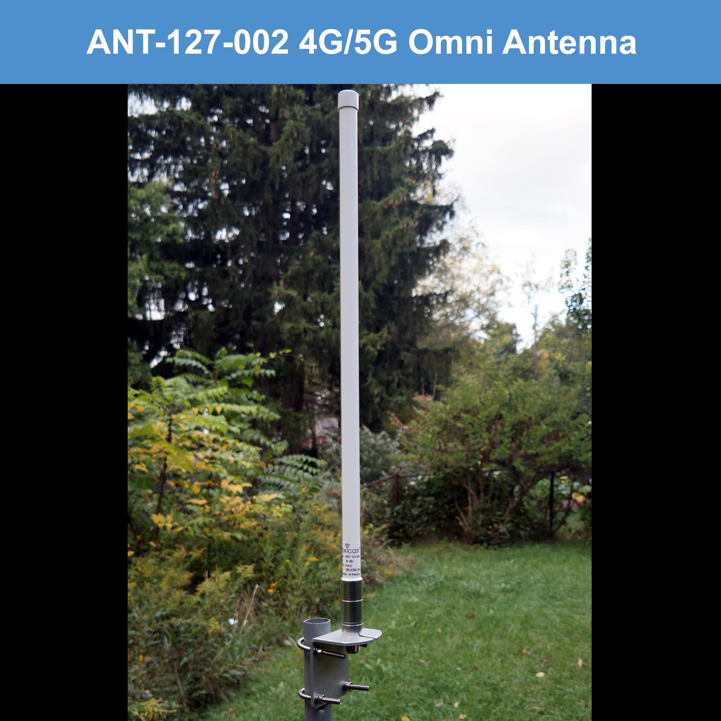 Proxicast 10 dBi High Gain 4G / LTE, 5G Wideband Fixed Mount Fiberglass Outdoor Omnidirectional Antenna for Verizon, AT&T, T-Mobile & Other Cellular