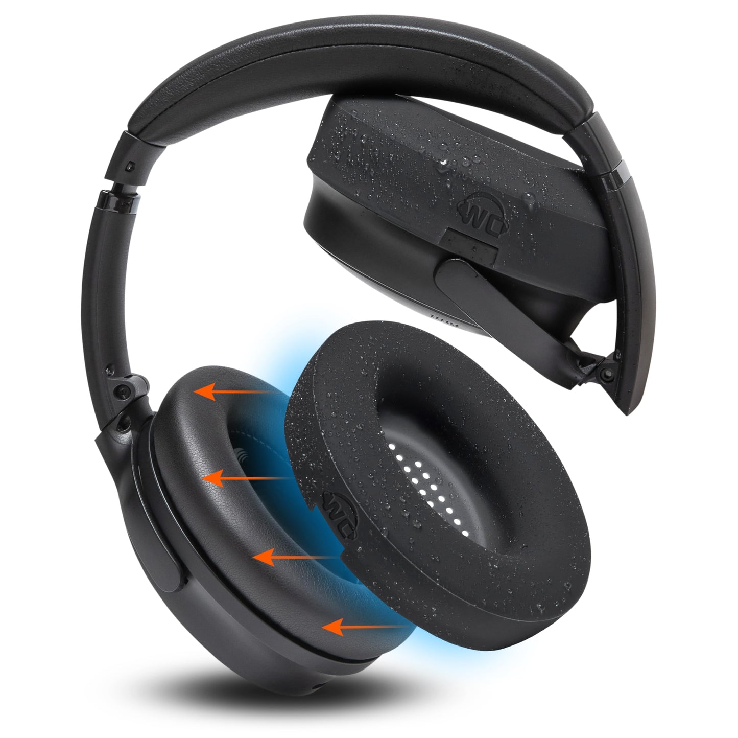WC SweatZ QuietComfort - Patented Earpad Covers for Bose QuietComfort 45, 35, 35ii, QC2, QC25, QC15, AE2, AE2i, SoundTrue, SoundLink by Wicked