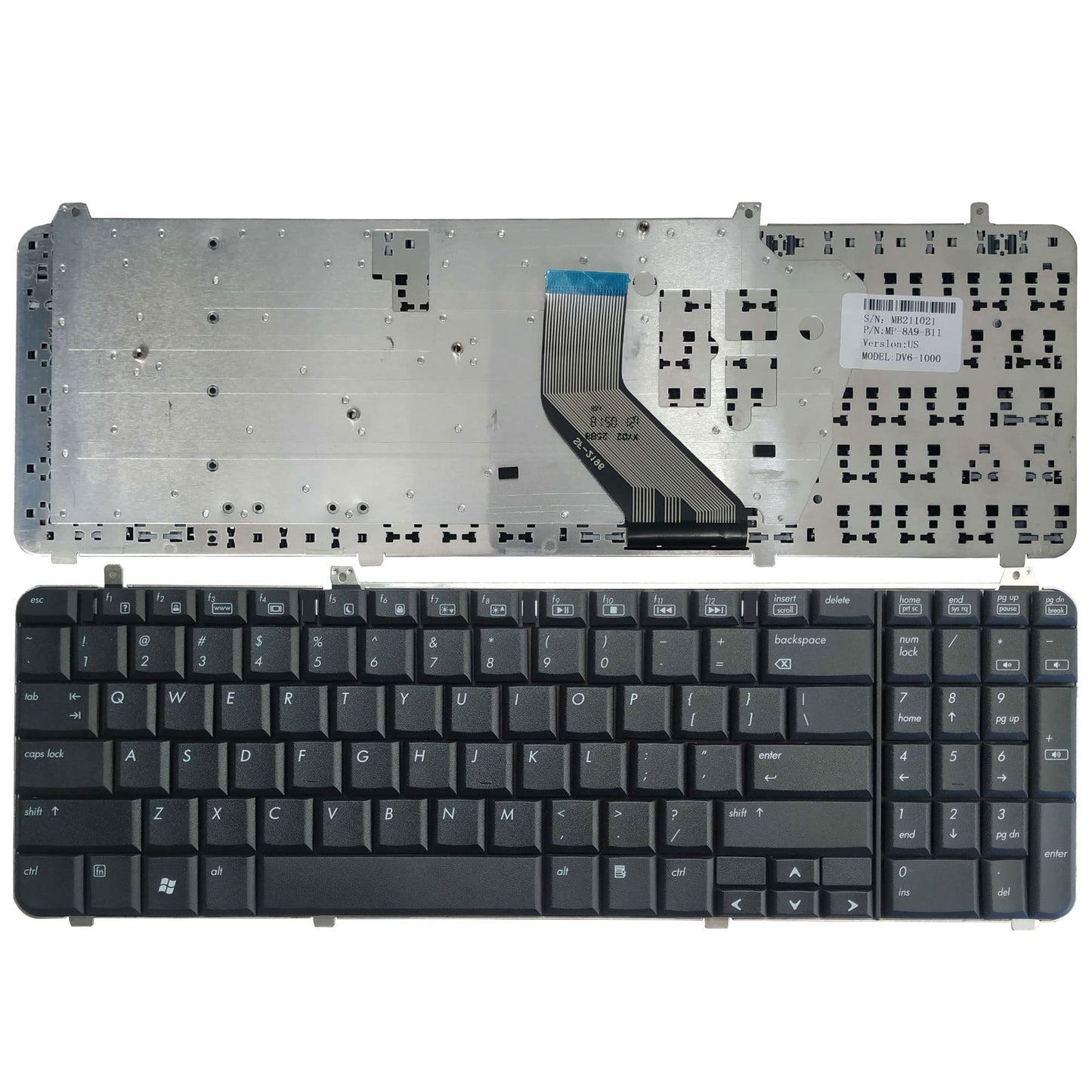Laptop Replacement Keyboard Fit HP Pavilion DV6-2000 DV6-2200 DV6-2100 DV6-2300 DV6T-2000 DV6Z-2000 DV6Z-2100 DV6T-2100 DV6T-2300 US Layout
