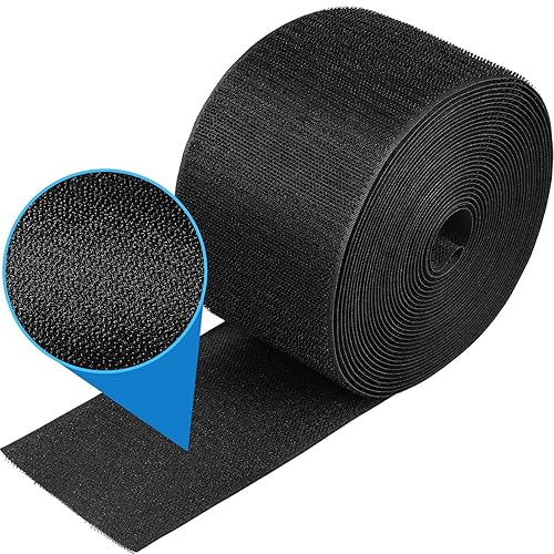 WILLBOND 24 Feet in Length Cable Floor Strip Carpet Cord Cover Cable Protector Management, Protect Cords Prevent a Trip Hazard (1, Black)