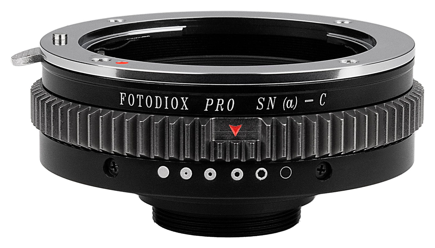 Fotodiox Pro Lens Mount Adapter Compatible with Sony A-Mount and Minolta AF Lenses to C-Mount Cameras