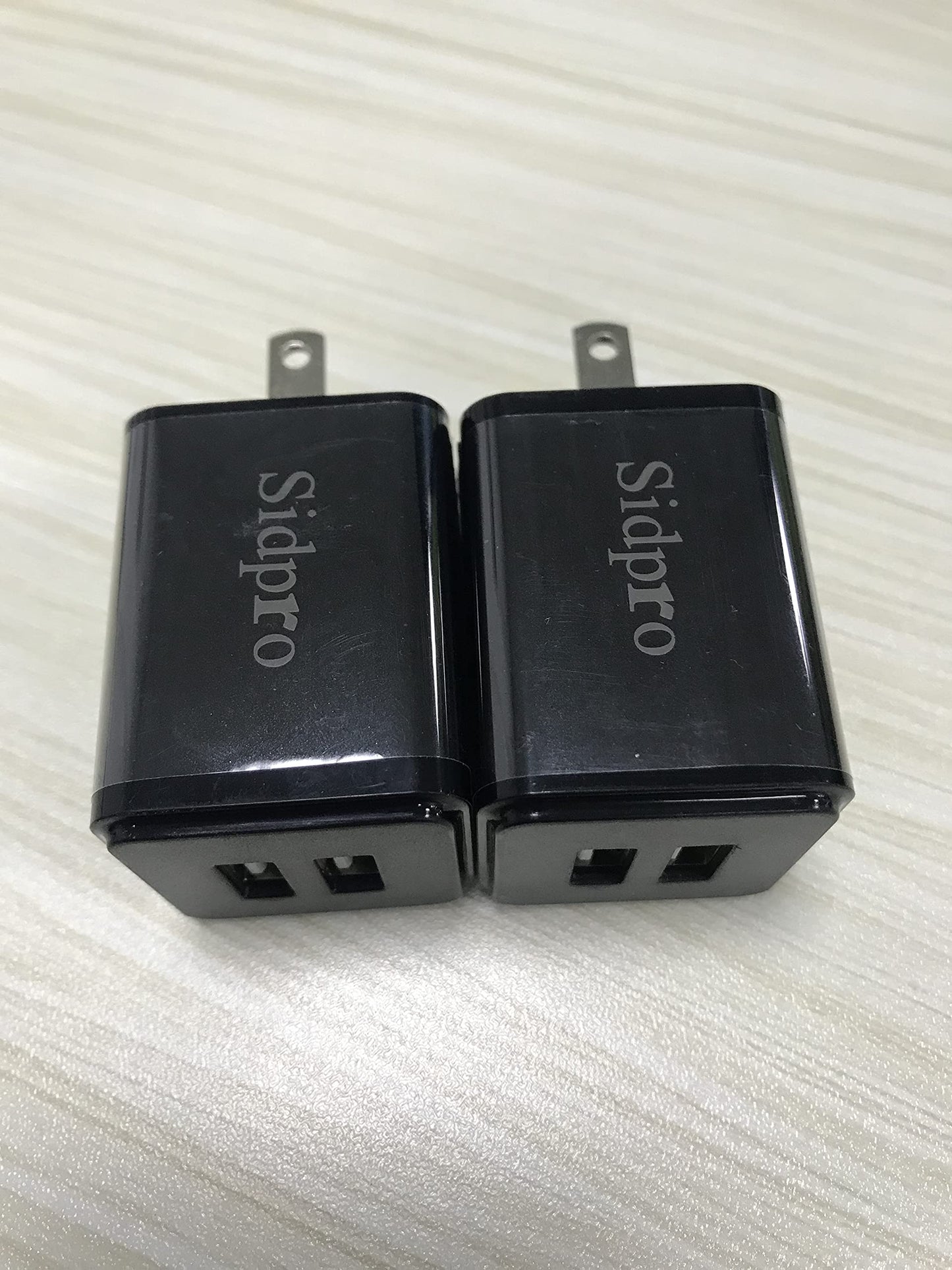 Phone Charger Box, 2-Pack 2.1A Dual Port USB Wall Charger Fast Charging Plugs Cubes