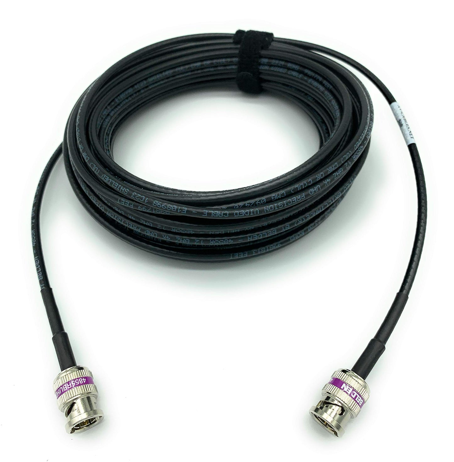AV-Cables 12G 4K HD SDI BNC - BNC Cable 4855R Mini RG59 (10ft, Black)