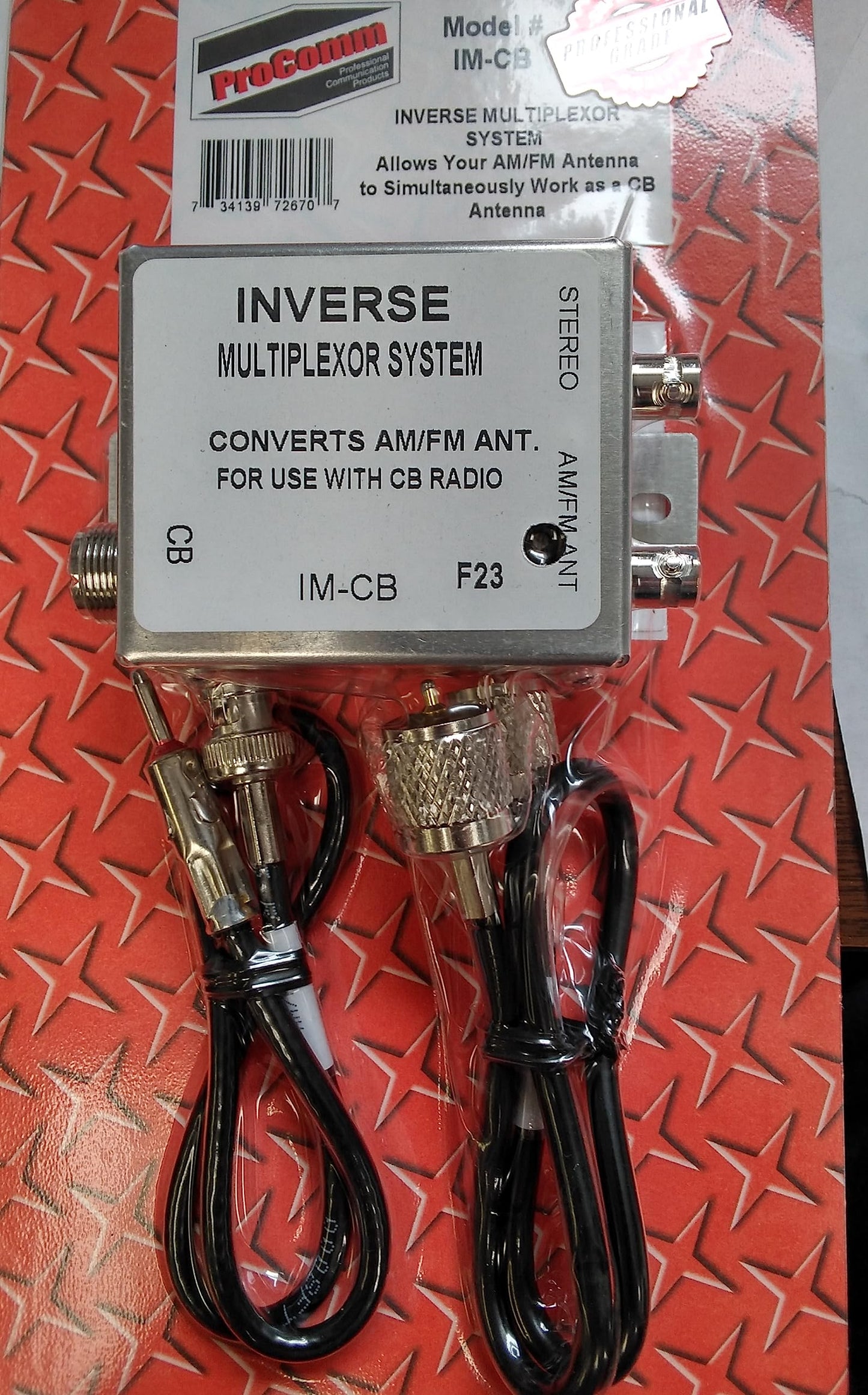 Varies AM/FM & CB Radio 3-Way Antenna Splitter