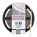 Armacost Lighting RibbonFlex Pro 24V White LED Strip Lights 60 LED/m, 4000K, 65.6 ft 155260