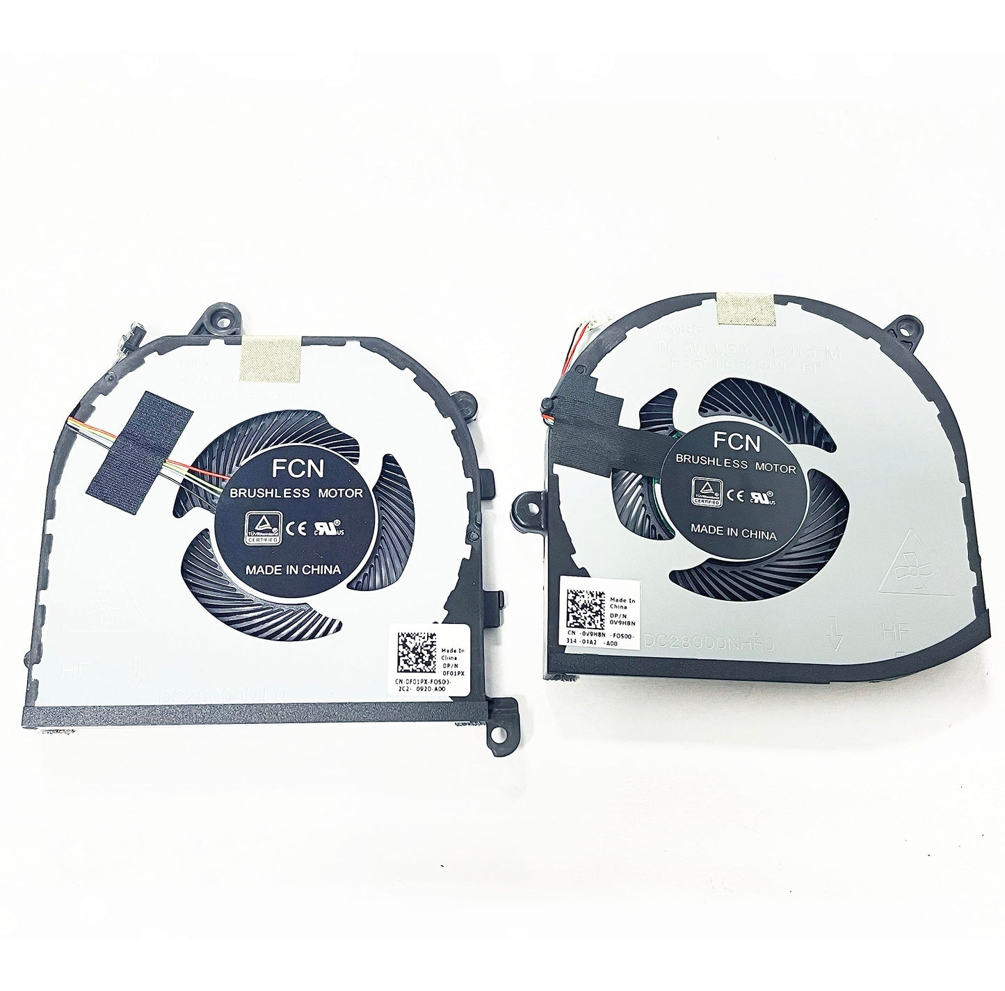 Fleshy Leaf New CPU+GPU Cooling Fan Replacement for Dell XPS 15 7590 Precision 5540 M5540 Series 0F01PX 0V9H8N