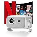 ?Official Licensed Netflix & Electric Focus?Mini Projector with WIFI and Bluetooth, 270° rotation, Braided fabric design, Outetrails Native 1080P